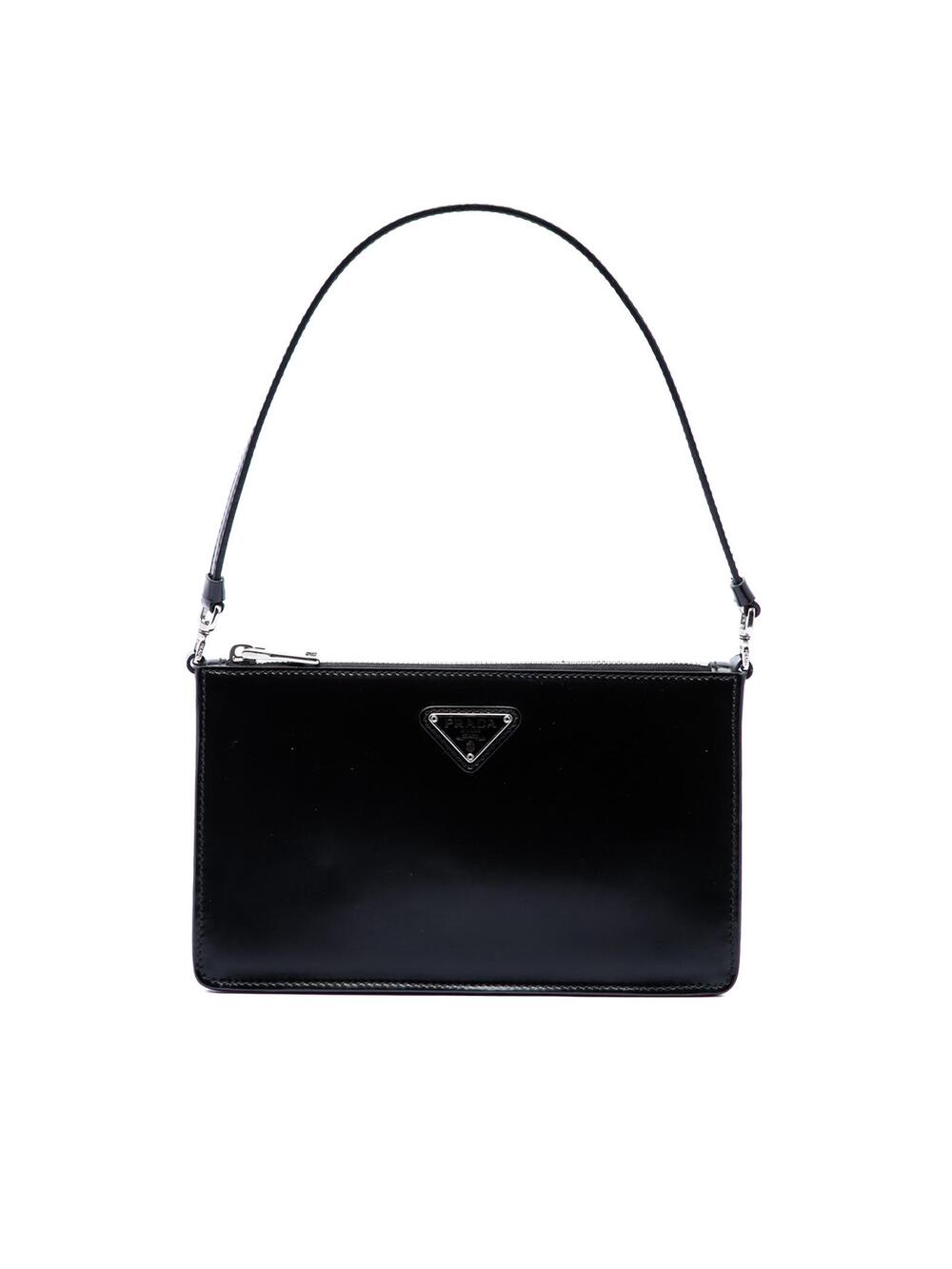 Prada Mini Spazzolato Leather Shoulder #360374P96B